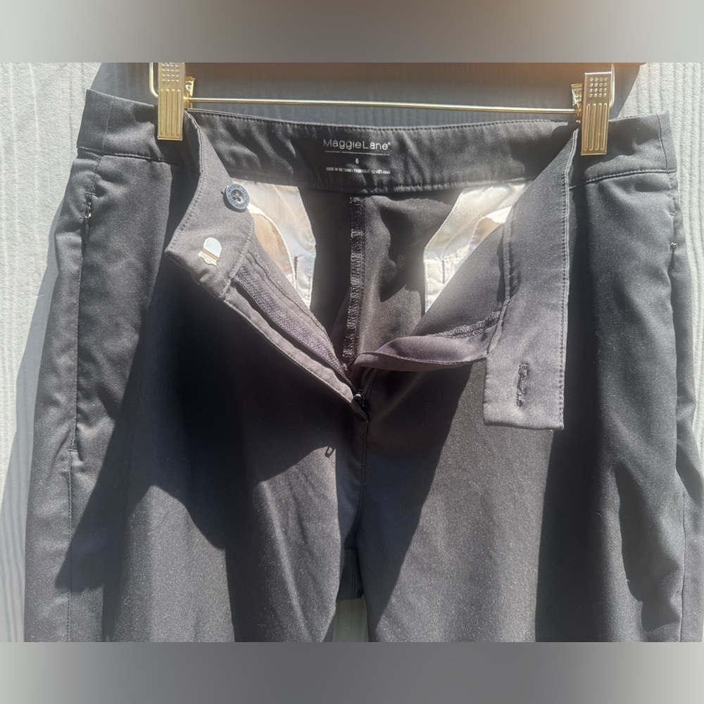 Maggie Lane Women’s Black Dress Pants Mid Rise Size 6 - Picture 5 of 11